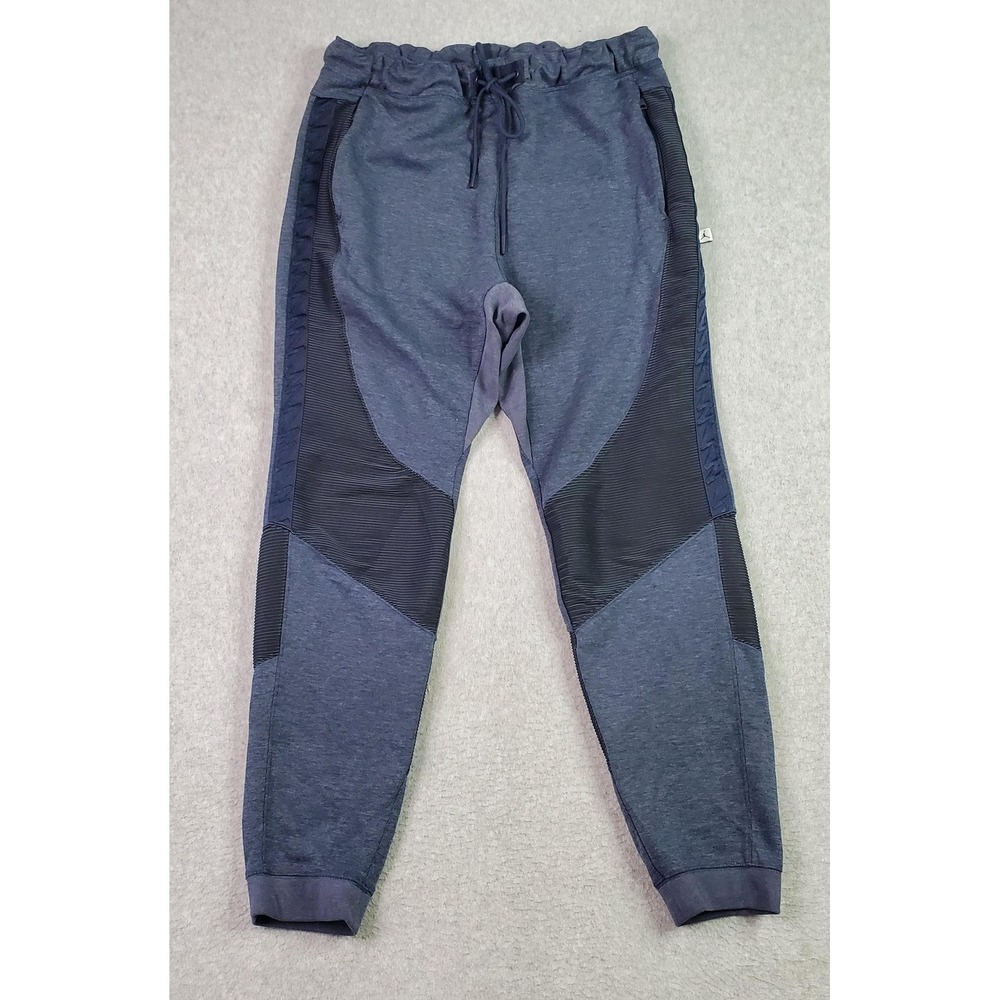 Jordan Zion‎ Jogger Pants Mens Large Navy Blue Slim Fit Zip Pockets DR2109-410